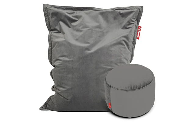 Original Slim Recycled Velvet Beanbag Chair + Beanbase Bundle - Image 19