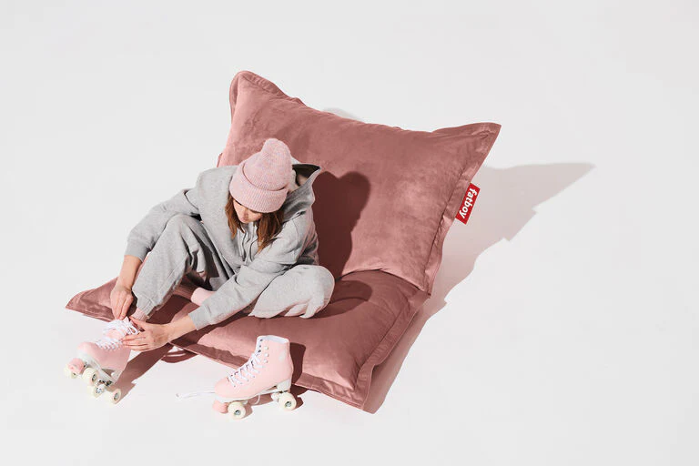 Original Slim Recycled Velvet Beanbag Chair + Beanbase Bundle - Image 24