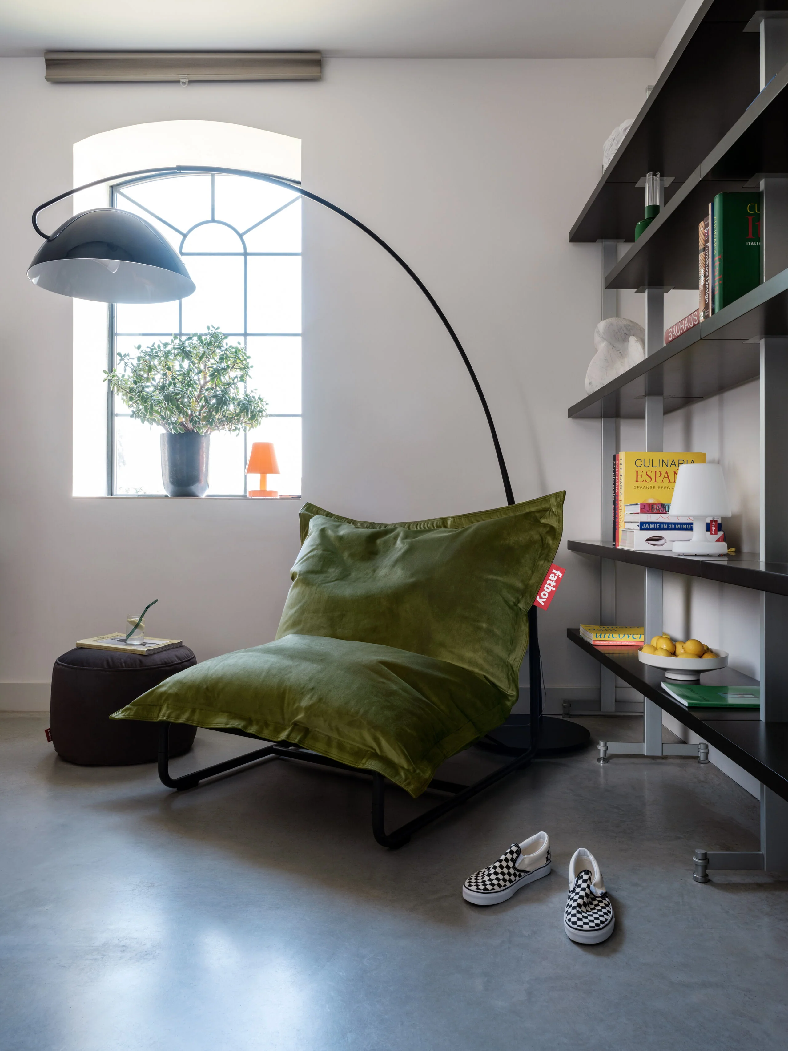 Original Slim Recycled Velvet Beanbag Chair + Beanbase Bundle - Image 6