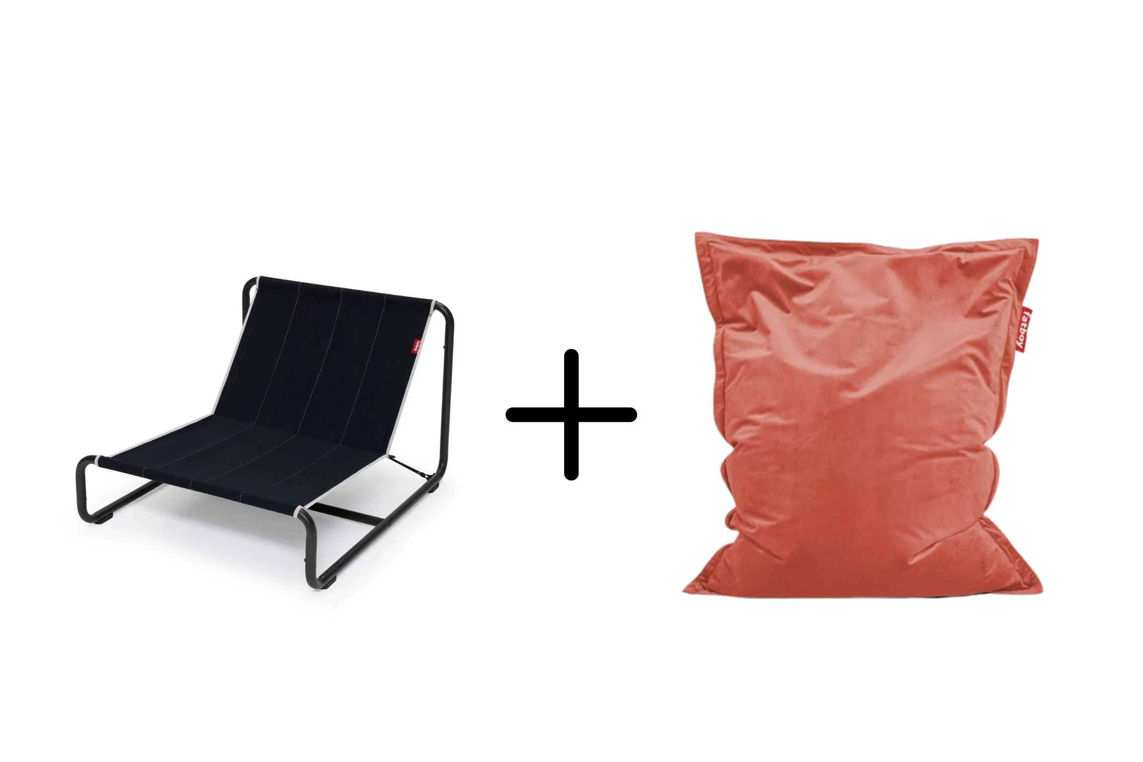 Original Slim Recycled Velvet Beanbag Chair + Beanbase Bundle - Image 7