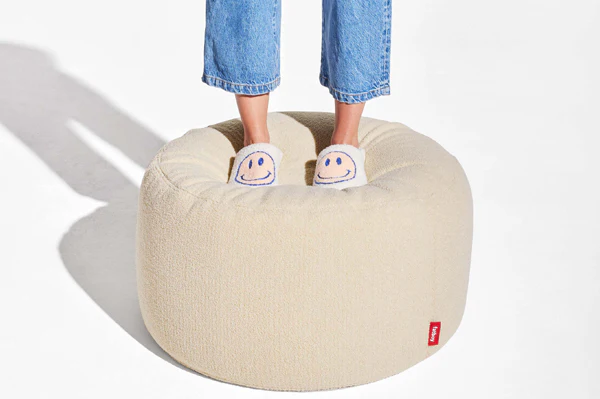 Point Large Sherpa Pouf - Image 11