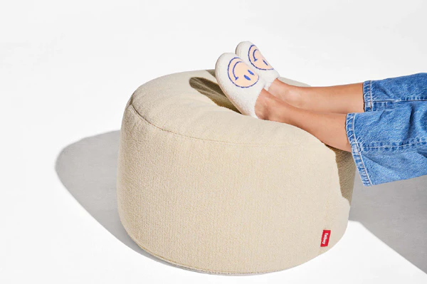 Point Large Sherpa Pouf - Image 12