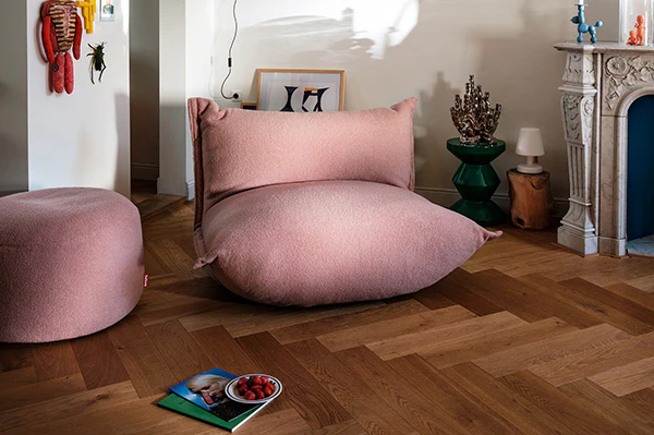 Point Large Sherpa Pouf - Image 19