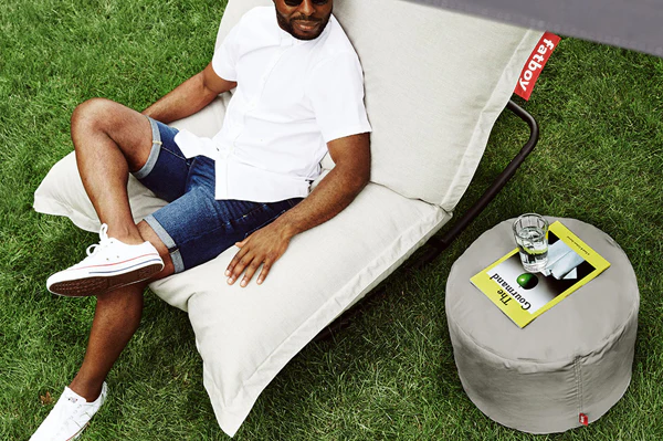 Point Outdoor Pouf Ottoman - Image 8