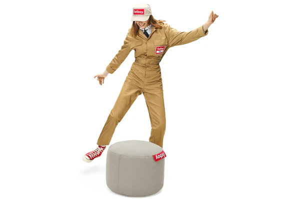 Point Stonewashed Pouf Ottoman - Image 15